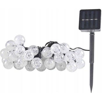 Polux LED Solárna reťaz 30xLED 8 funkcií 4,9m IP44 teplá biela SA1657