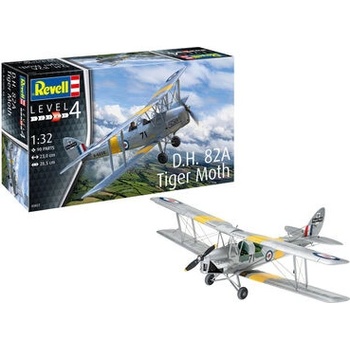 Revell Plastic ModelKit letadlo 03827 D.H. 82A Tiger Moth 1:32