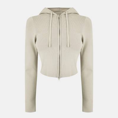 Jack Wills Суичър Jack Wills Knitted Zip Hoodie Women - Stone