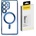 Wozinsky Electroplated Magsafe калъф за Samsung Galaxy S24 FE - син (5907769371370)