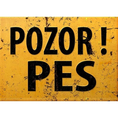 Ceduľa Pozor pes