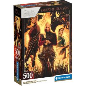Clementoni Пъзел Clementoni от 500 части - Домът на Дракона (35548)