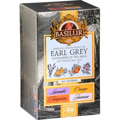 Basilur All Natural Earl Grey Assorted černý čaj 20 sáčků