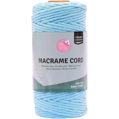 Vaessen Creative Macramé příze 3mmx100m světle modrá