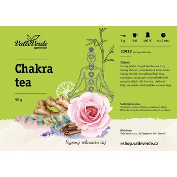 Valle Verde Chakra Tea sypaný čaj 50 g