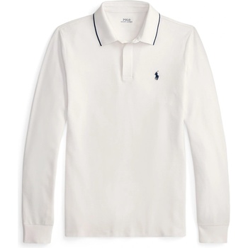 Ralph Lauren Риза с дълъг ръкав Polo Ralph Lauren Men's TipMesh Long Sleeve Shirt - White/White