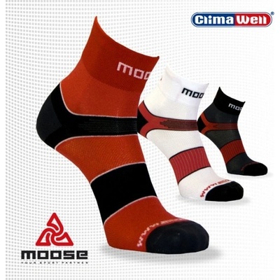 Moose ROAD MASTER sportovní cyklo ponožky Bílá
