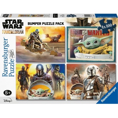 RAVENSBURGER Star Wars: Mandalorian 4 x 100 dílků