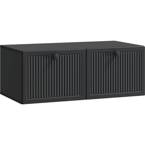 vidaXL Стенно монтиран ТВ шкаф Черно 78, 5 x 41 x 30 см (898006)