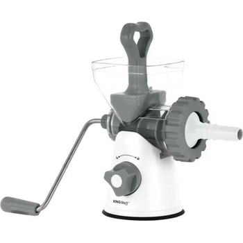 Kinghoff Месомелачка Kinghoff KH-1874, ножове от неръждаема стомана, фино/грубо смилане, сиво-бяла (KH-1874)