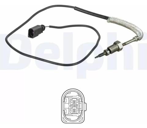 DELPHI Čidlo teploty výfukových plynů DF TS30158