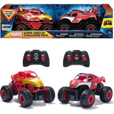 Spin Master Monster Jam Spider-Man a Iron Man RC sada 1:24