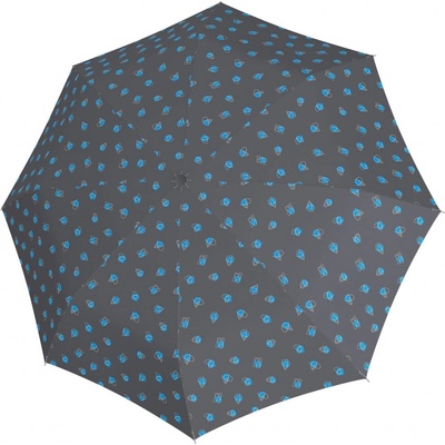 Derby Hit Mini Candy Blue dámský skládací deštník šedý