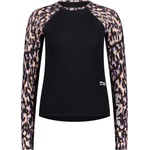 Mons Royale Дамско мериносово термобельо Mons Royale Women's Bella Merino Long Sleeve Merino base layer - Rock Leopard / Black (115-2717-0313)