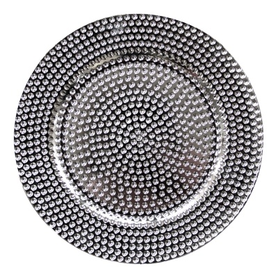 Horecano HORECANO-Подложна чиния релефна ф33cm СРЕБЪРНА (HC-93941) 194600-2 (0193941)