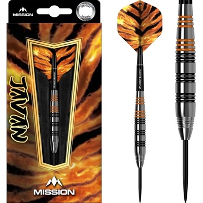 Mission Javan Darts Steel Tip Silver Brass 22 g