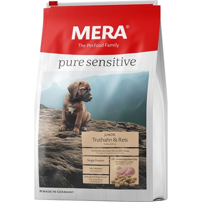 Mera pure Sensitive Junior krocan a rýže 2 x 12,5 kg