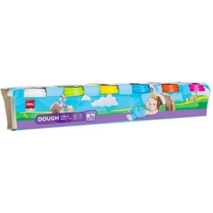  Пластелини Deli Genius Dough 720-6 6цв. 114гр