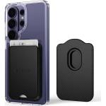 Tech-Protect Magsafe Калъф за Карти, Tech-Protect MagWallet Carbon Card Case, Черен (5906302326396)