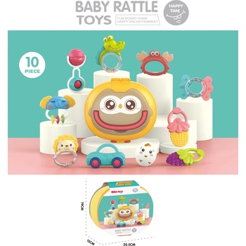 Image 1 of Chipolino, TOYS Беб. дрънкалка и гризалка 10 части Кутия (drn02460887)