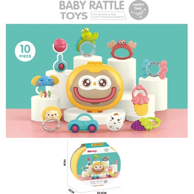 Chipolino, TOYS Беб. дрънкалка и гризалка 10 части Кутия (drn02460887)