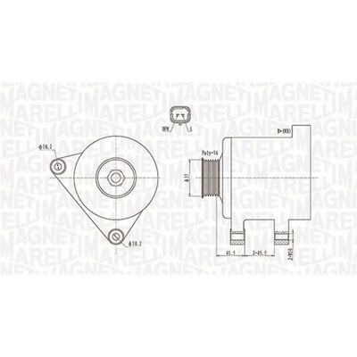 Alternátor MAGNETI MARELLI 063731741010
