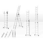 Grasko Алуминиева трираменна стълба Grasko GR55106/ 7.60 м (GR55106)