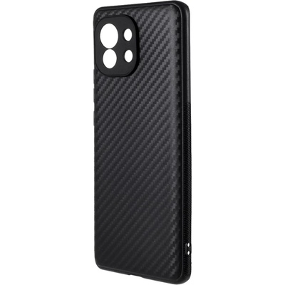 Forcell Силиконов Калъф за Xiaomi MI 11, Forcell Fiber Case, Черен (5901019098191)