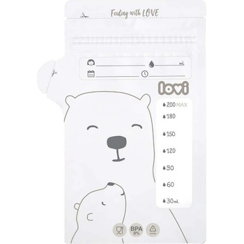 Lovi Пликчета за съхранение на кърма Lovi - 25 броя, 150 ml (12/208)