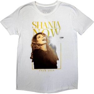 Shania Twain Tour 2018 Mic Photo (Back Print & Ex-Tour) White XL Риза (SHANTS05MW04)