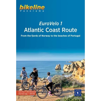 Esterbauer vydavatelství cykloprůvodce Eurovelo 1 Atlantic Coast Route From the fjords of Norway to the beaches of Portugal 1:500 t. německy