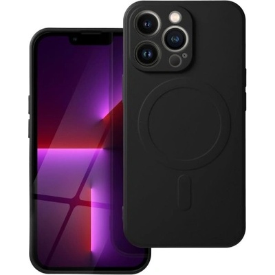 Apple Силиконов калъф MAG COVER с MagSafe за iPhone 16e, Черен