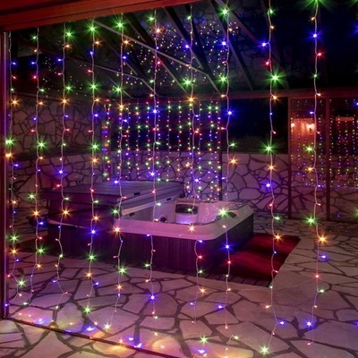 ColorWay LED girlanda záves 3x3m 300LED viacfarebná CW-GW-300L33VMC