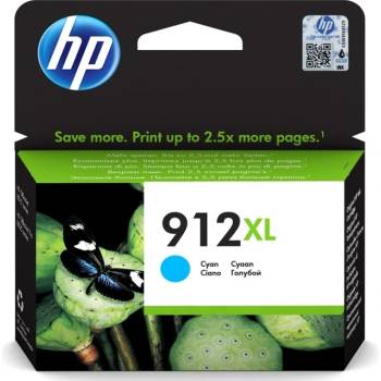 HP Касета за HP OfficeJet 801x/Pro 802x, Cyan - 3YL81AE - HP 912XL, Заб. : 800 k (3YL81AE)