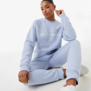 Jack Wills Блуза Jack Wills Hunston Graphic Crew Neck Sweatshirt - Soft Blue