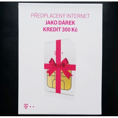 SIM s kreditem T-mobile 200Kč Twist předplacený Internet jako dárek