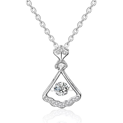 Royal Fashion Stříbrný HA-XMZ007-SILVER-MOISSANITE-ZIRCON