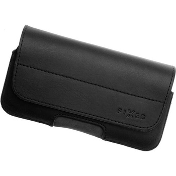 FIXED Хоризонтален кожен калъф Posh със затваряне, размер 5XL+, черен (FIXPOH2-5XL+-BK)