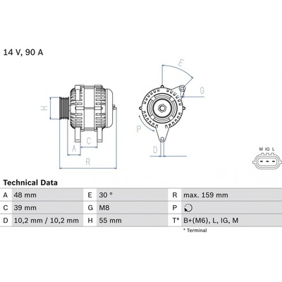 Alternátor BOSCH 0 986 049 211