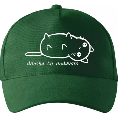Dnes to nedávam so zahnutým šiltom a látkovou sponou Fľaškovozelená