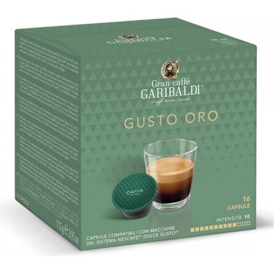Gran Caffe GARIBALDI Gusto Oro 16 бр - Кафе на капсули съвместими с Dolce Gusto