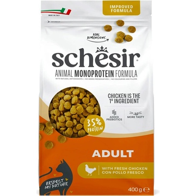 Schesir Cat Adult Animal Monoprotein Formula Čerstvé kuracie mäso 400 g