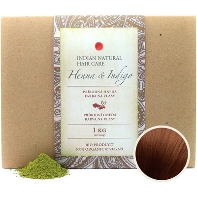 Henna & Indigo hnedá farba 1000 g