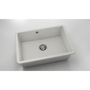 FAT Мивка за долно вграждане Vanguard 236, Fat Granite, 1001 бял, с включен сифон