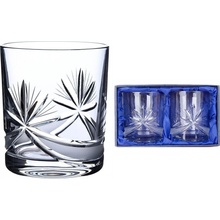 Onte Crystal Bohemia Crystal ručně broušené sklenice na whisky Mašle 2 x 330 ml