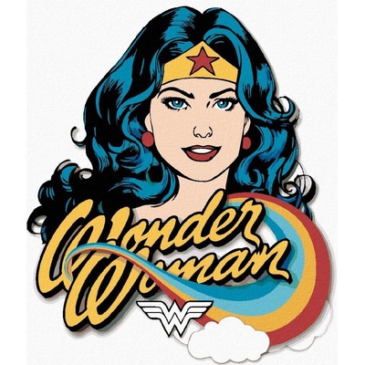 Zuty Wonder woman duha 40 x 50 cm vypnuté plátno na rám 8596530192053