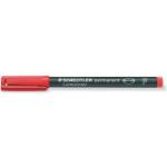 STAEDTLER Алкохолен маркер, OHP, 0, 6 mm, STAEDTLER "Lumocolor 318 F", червен 318-2 (318-2)