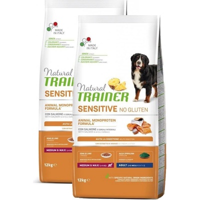 Trainer Sensitive No Gluten Adult M/M Fish & Maize 2 x 12 kg
