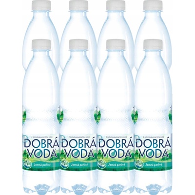 Dobrá voda jemně perlivá 8 x 0,5 l
