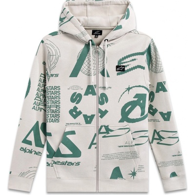 Alpinestars mikina DETERMINANT Hoodie bílá offwhite